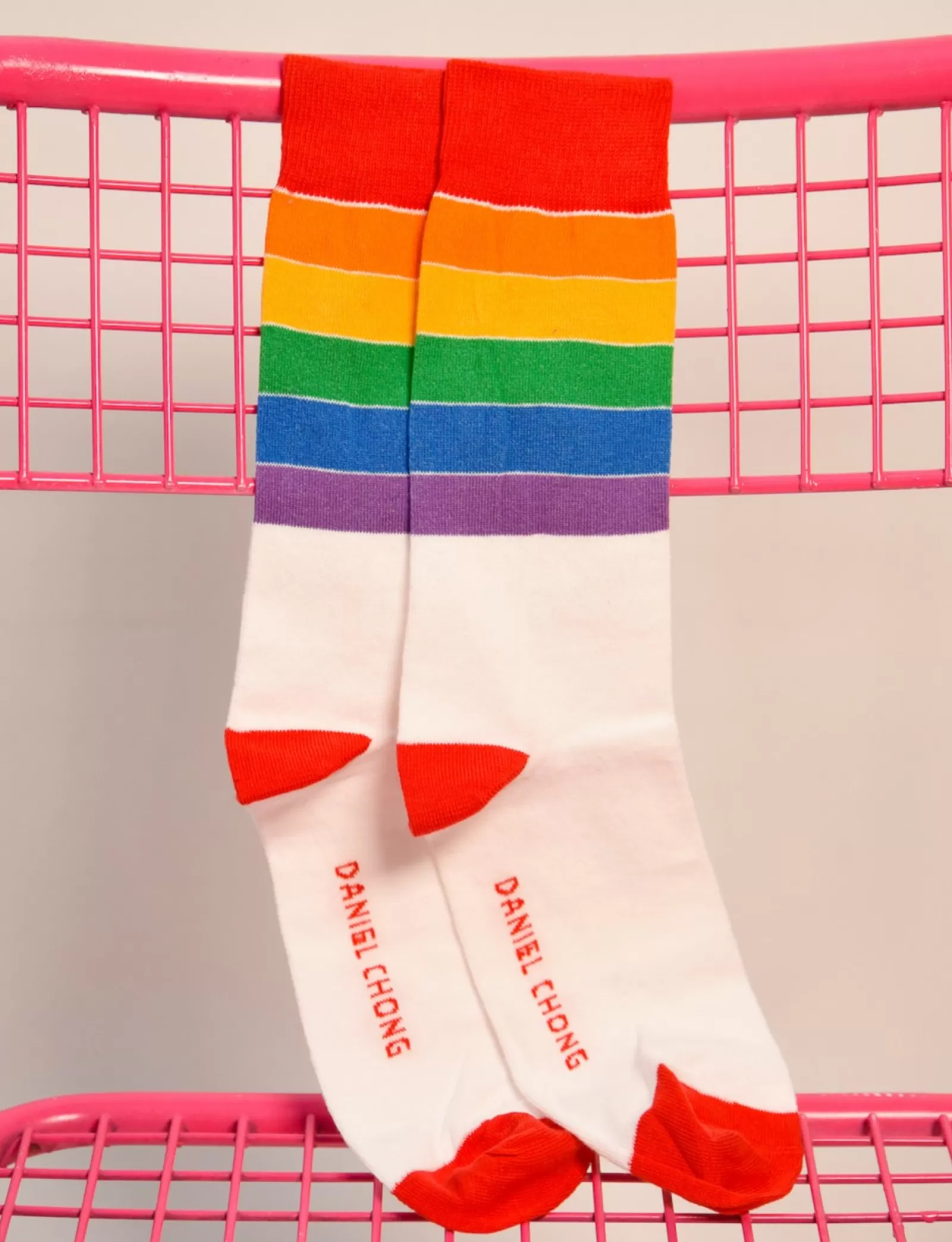 Daniel Chong Calcetines Pride Blanco> Calcetines